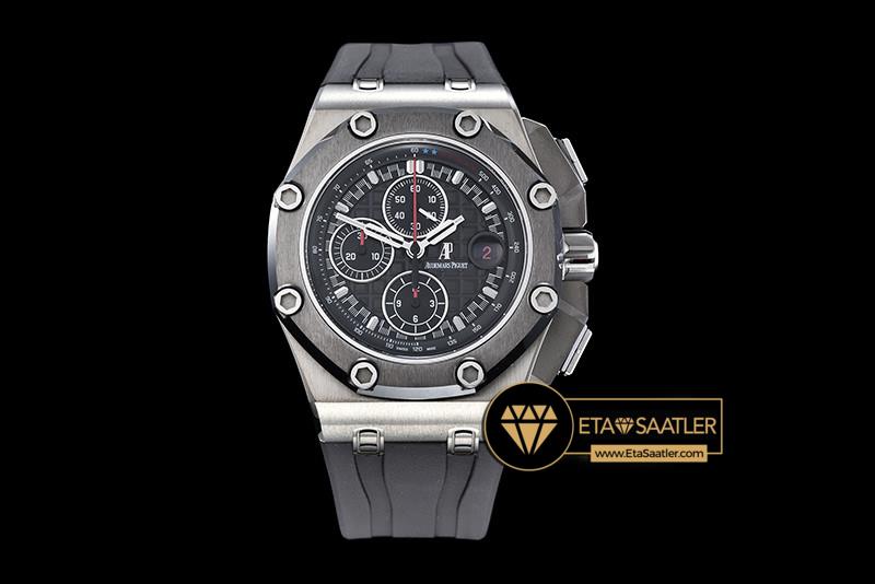 Audemars Piguet Royal Oak Offshore Chronograph Michael Schumacher Titanyum Kasa Siyah Kadran ETA